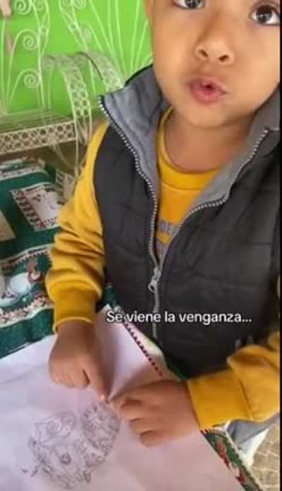 Young Paraguayan plans his revenge for the Triple Aliance War (Solano López reincarnated?)