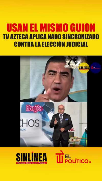 Con guión y todo.