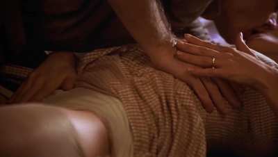 Wife Jessica Lange likes getting rough handled by her husband's new employee in The Postman Always Rings Twice (1981) 