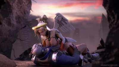 Mercy's orgasm [Overwatch] (ellowas)
