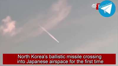 Video of the North Korean missile