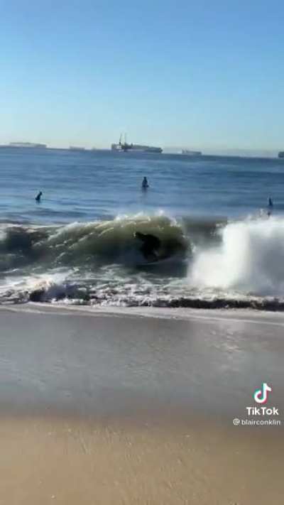 The way he catches the wave