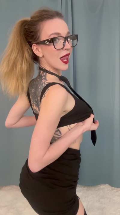 Sexy dance in stockings