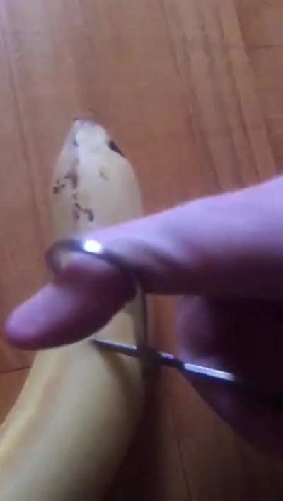 Poor Banana Didn’t Even Have Anesthetic.