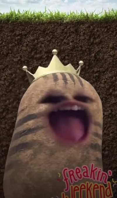 My niece loving the potato filter on snapchat