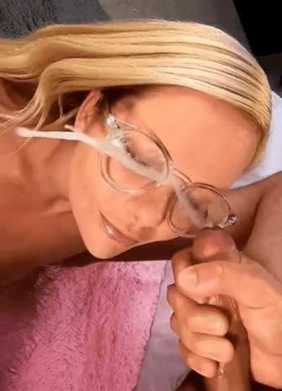 Lucky she had her goon goggles on