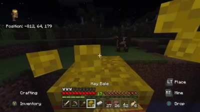 Minecraft is scary
