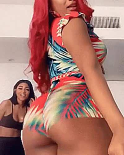 Megan Thee Stallion shaking her ass