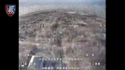 UA 81st Airmobile Brigade used a combination of FPV and dropped munitions against RU infantry in unnamed direction. Original audio. Posted Jan. 8