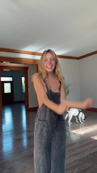 Viral overalls girl