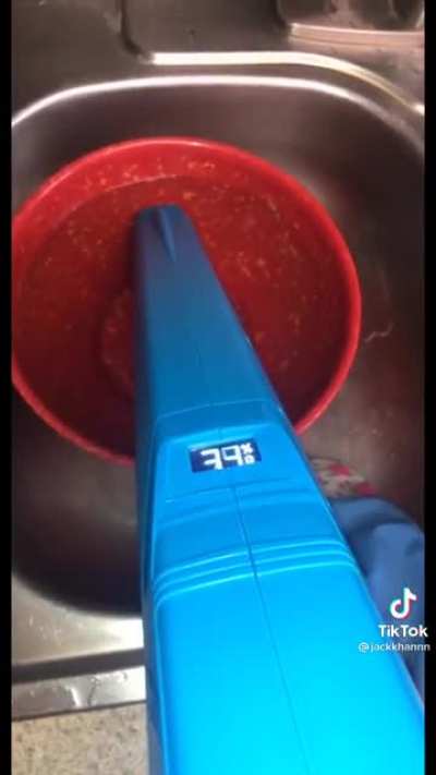 Surprise water gun attack