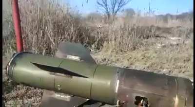 An intercepted ballistic missile 