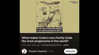 More information about the Cuban Family Code that was passed last September (Part 2). 🏳️‍🌈🏳️‍⚧️