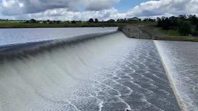 The spillway is mesmerising at the moment.