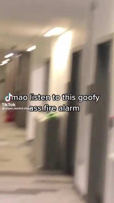Goofy fire alarm