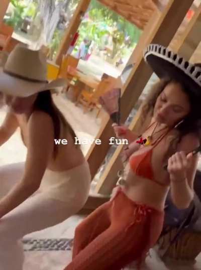 having fun in Mexico