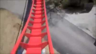 When you regret going on a rollercoaster: