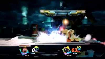 I was doing some Amiibo battles when this funky little interaction happened