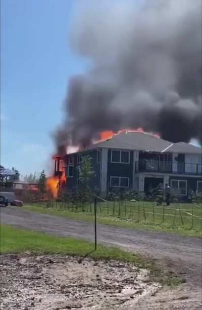 House blows up