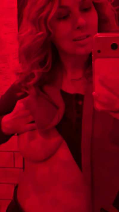 Undressing in a bar