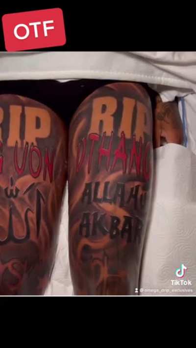 Lil Durk gotta have some of the 🔥 tattoos in da game #lildurk #otf #omegadripexclusives