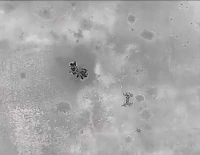 Ukrainian drone HEALS a wounded Russian soldier being medevac