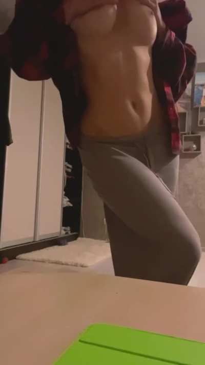 Do you like my little college tits? 😇