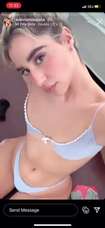No titties but dumb thick wonder if she’ll get implants in the future