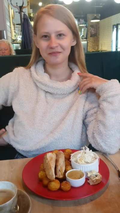 Still, I'm always a little embarrassed to show my boobs in a restaurant. Heh
