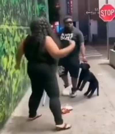 dog violently attack woman while owner is trying to stop the dog [NSFW]