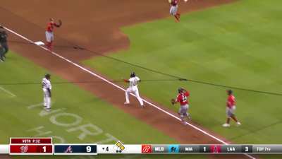 Absolute mayhem; a couple of pickles and an interference call scores Guillermo Heredia.
