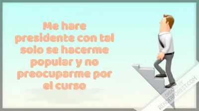 Porque deberia ser presidente de curso parte 2,y si parte 2 la primera mi amigo la mando al whatsapp del curso y quedo lol
