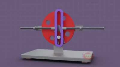 Scotch Yoke Mechanism for converting linear motion into rotational motion or vice versa