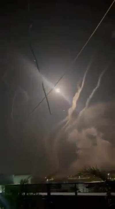 Iranian attack filmed up close.
