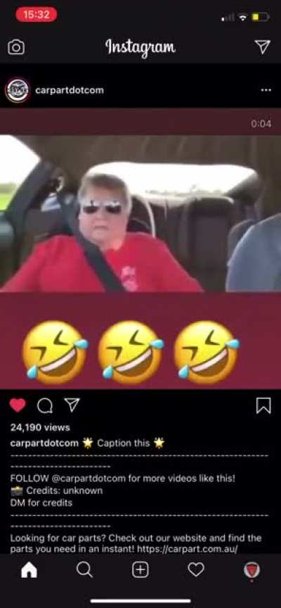 Does grandma not like supercars?