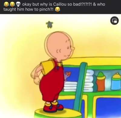 Little shit caillou Pinching his own fucking sister 🤏🏾 🤬🤬🤬