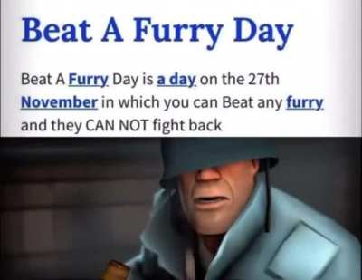 everyday of my calendar is 27th of November