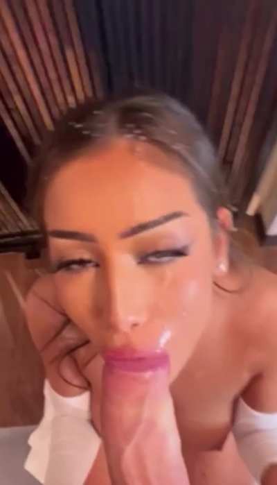 Latina hit with a powerful cumshot