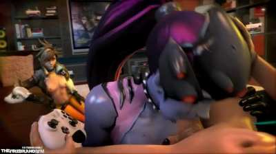 Widowmaker Sucking Big Gamer Dick (The Firebrand)[Overwatch]