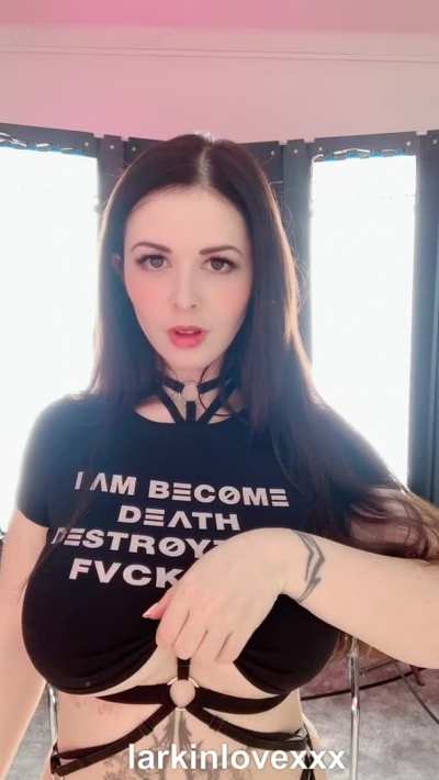 Big tiddy goth gf checking in to drop the goods 😈 [OC]