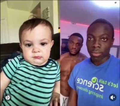 Look at the child’s reaction!!