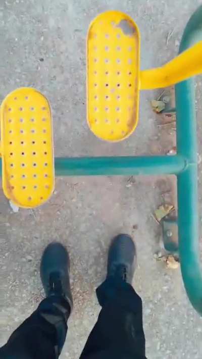 Trying to hurt his foot