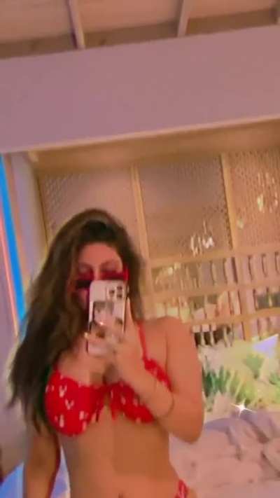 Sonarika in red bikini