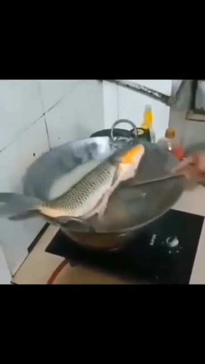 fresh deep fried fish