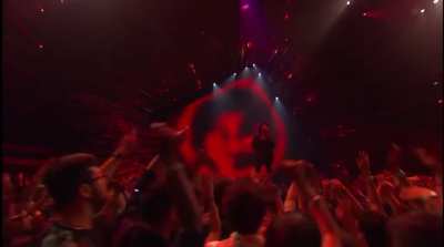 Throwback: Kanye vibing to The Weeknd’s Cant Feel My Face was such a mood.