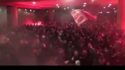 Next level enthusiastic crowd