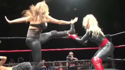 Reby Sky made to do the splits by Amber O'Neal