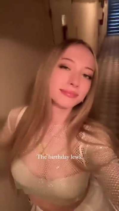 New outfit on her birthday