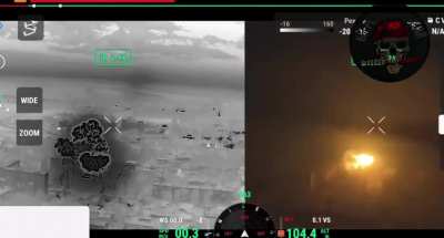 Russian glide bomb strikes on Ukranian positions in Vovchansk. Total of 24 strikes. [16.06.2024]