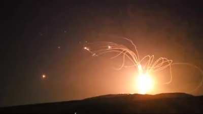 Gorgeous Iron Dome footage from a few minutes ago [7/16/24]